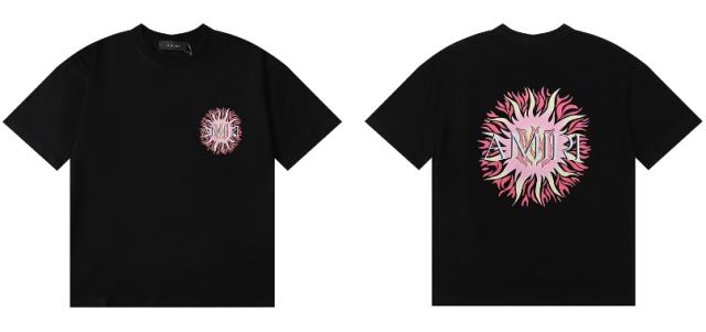 Amir*Pink Sunflower Logo Print tee 2 colors
