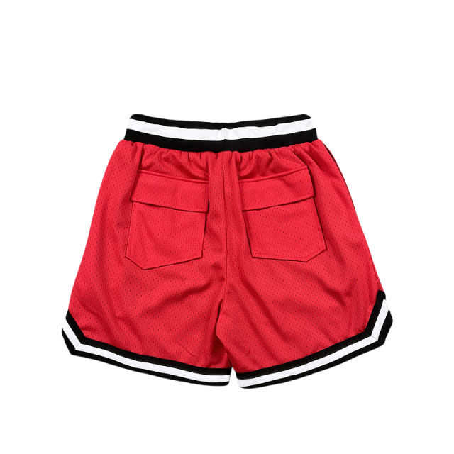 Rhude Color-blocking letter print breathable shorts 4 colors