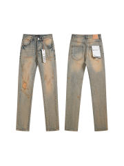 Purple Vintage Aged and Rubbed Jeans