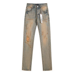 Purple Vintage Aged and Rubbed Jeans