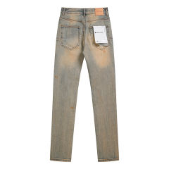 Purple Vintage Aged and Rubbed Jeans