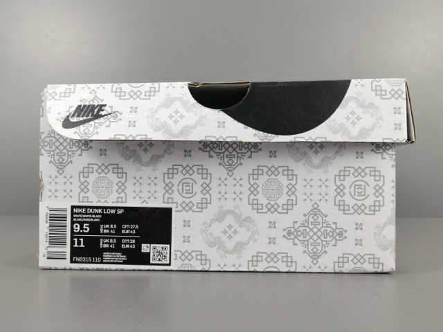 SB DUNK x CLOT FRAGMENT WHITE