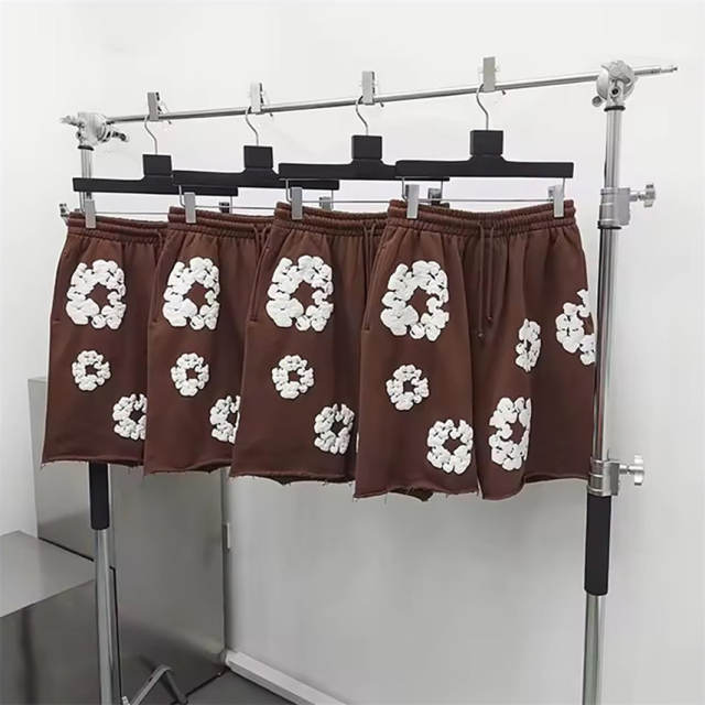 1:1 Quality Denim Tears Cotton Flower Foamed Print Shorts 10 Colors
