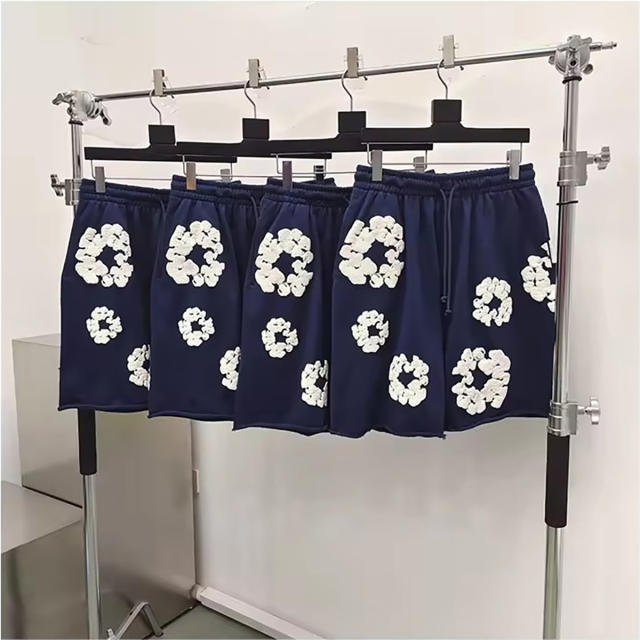 1:1 Quality Denim Tears Cotton Flower Foamed Print Shorts 10 Colors
