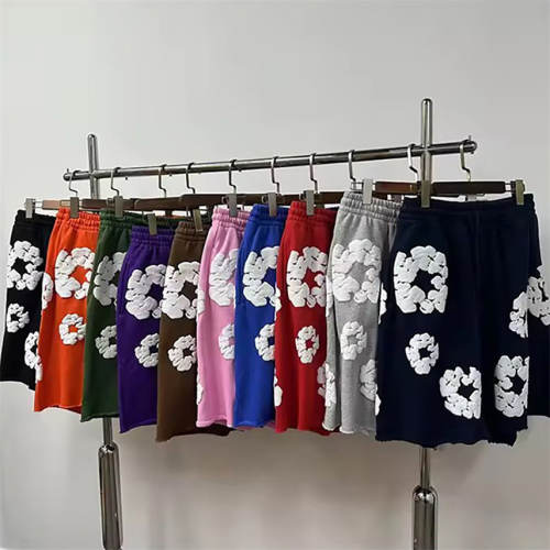 1:1 Quality Denim Tears Cotton Flower Foamed Print Shorts 10 Colors