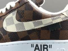 AIR FΟRCE 1 x LOUlS VUlTTON BROWN/WHITE