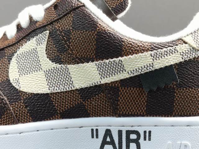 AIR FΟRCE 1 x LOUlS VUlTTON BROWN/WHITE