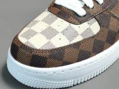 AIR FΟRCE 1 x LOUlS VUlTTON BROWN/WHITE