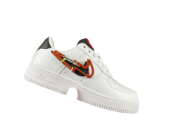AIR FΟRCE 1 Low White/Black/Red Hiking Buckle