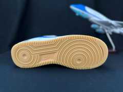 AIR FΟRCE 1 Gum Sole White/Blue