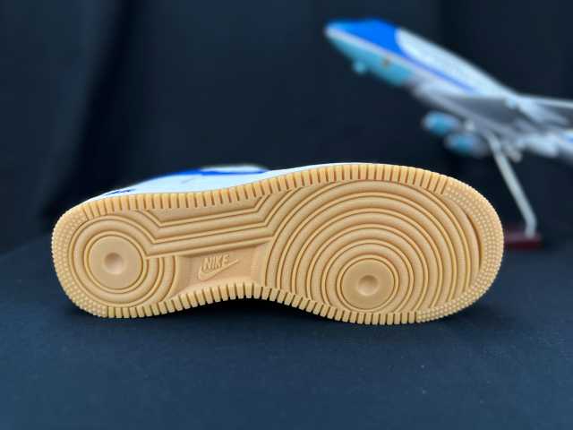 AIR FΟRCE 1 Gum Sole White/Blue
