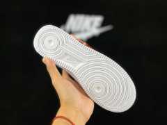 AIR FΟRCE 1 Low White/Black/Red Hiking Buckle