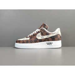 AIR FΟRCE 1 x LOUlS VUlTTON BROWN/WHITE