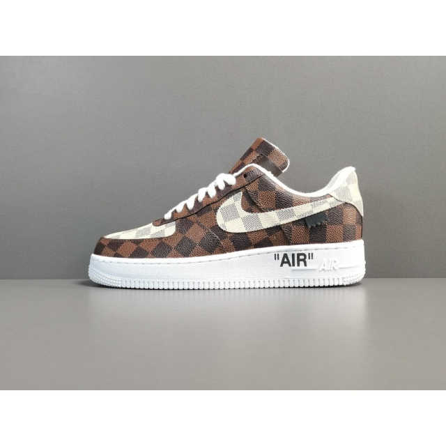 AIR FΟRCE 1 x LOUlS VUlTTON BROWN/WHITE