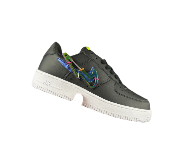 AIR FΟRCE 1 Low White/Black/Red Hiking Buckle