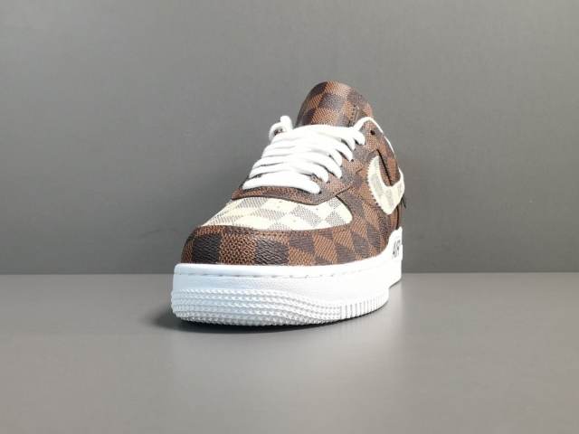 AIR FΟRCE 1 x LOUlS VUlTTON BROWN/WHITE