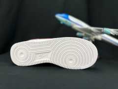 AIR FΟRCE 1 Double Swoosh White/Red