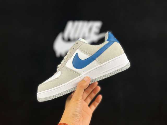 AIR FΟRCE 1 Low Gray/Blue