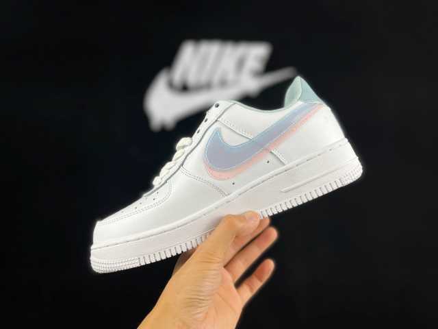 AIR FΟRCE 1 Double Swoosh Peach Pink
