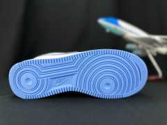 AIR FΟRCE 1 Double Swoosh White/Blue