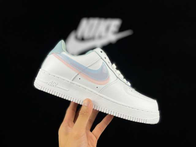 AIR FΟRCE 1 Double Swoosh Peach Pink
