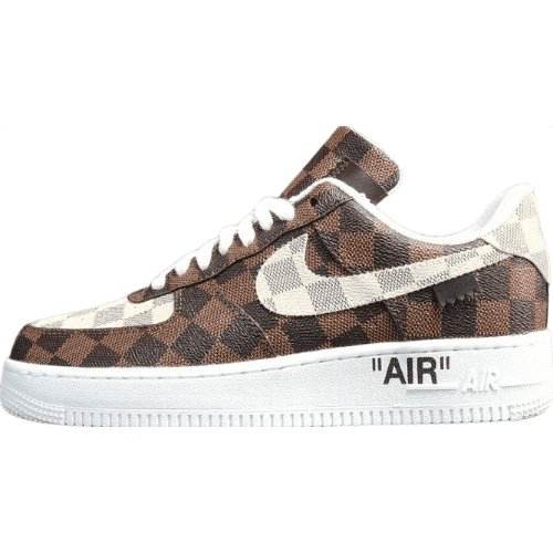 AIR FΟRCE 1 x LOUlS VUlTTON BROWN/WHITE