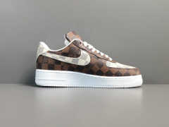 AIR FΟRCE 1 x LOUlS VUlTTON BROWN/WHITE