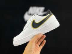 AIR FΟRCE 1 Double Swoosh White/Black/Gold