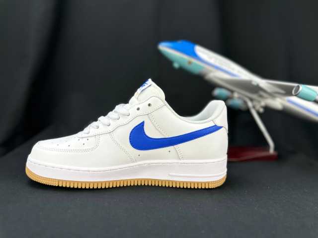 AIR FΟRCE 1 Gum Sole White/Blue