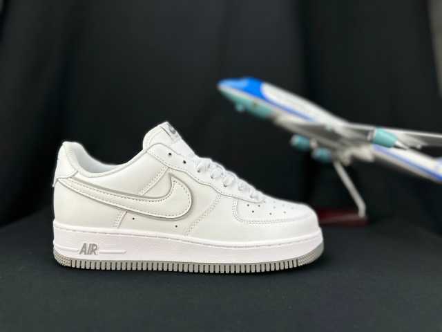 AIR FΟRCE 1 Double Swoosh White/Grey
