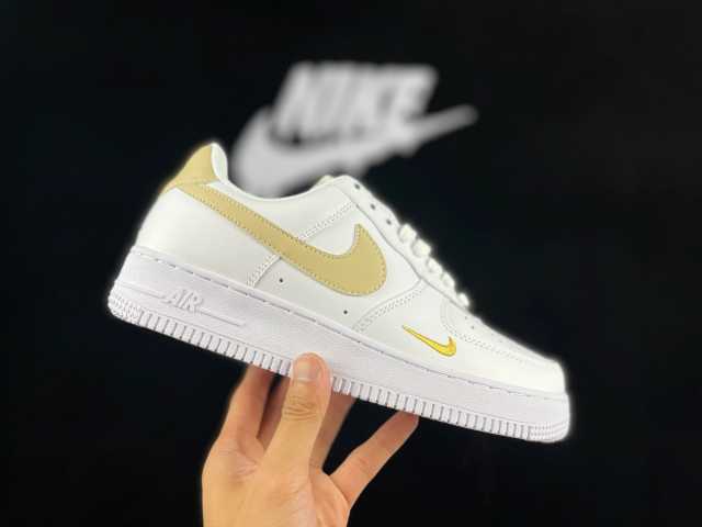 AIR FΟRCE 1 Mini Swoosh White/Yellow