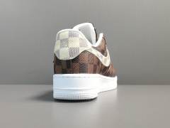 AIR FΟRCE 1 x LOUlS VUlTTON BROWN/WHITE