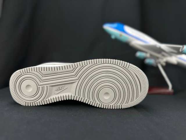 AIR FΟRCE 1 Double Swoosh White/Grey