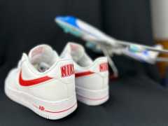 AIR FΟRCE 1 Double Swoosh White/Red
