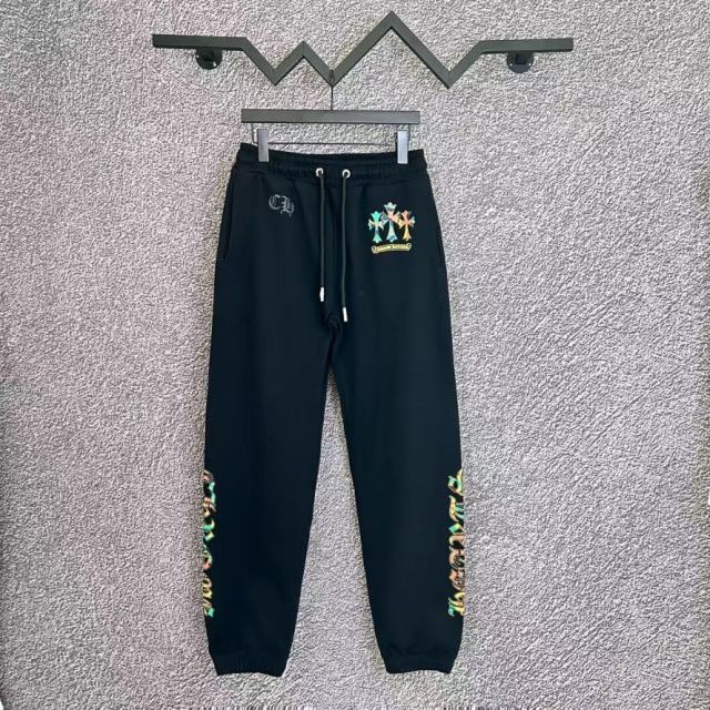 Chrοme Heαrts Black Sweat Pants