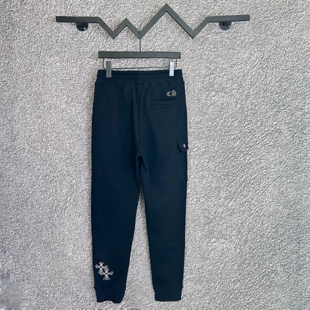 Chrοme Heαrts Black Sweat Pants