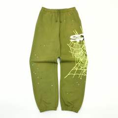 1:1 quality version Hood Spiderweb Print Washed Version Hoodie & Pants Set 2 colors