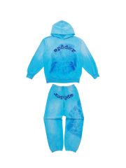 1:1 quality version Shadow Spiderweb Print Hoodie & Pants Set