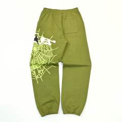 1:1 quality version Hood Spiderweb Print Washed Version Hoodie & Pants Set 2 colors