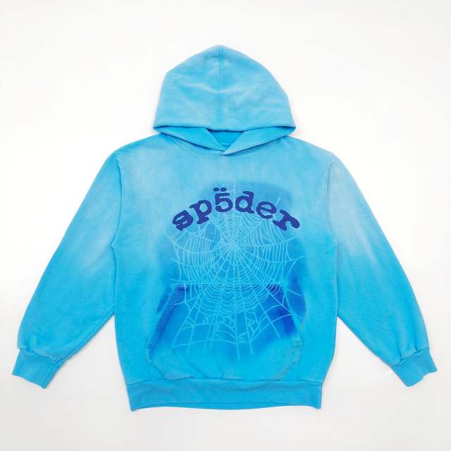 1:1 quality version Shadow Spiderweb Print Hoodie & Pants Set