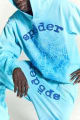 1:1 quality version Shadow Spiderweb Print Hoodie & Pants Set