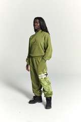 1:1 quality version Hood Spiderweb Print Washed Version Hoodie & Pants Set 2 colors