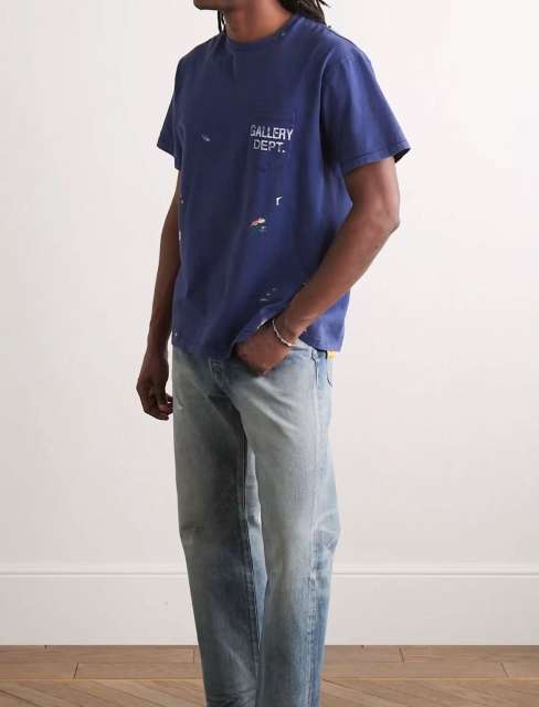 1:1 quality version Hand Painted Pocket Tee
