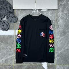 Chr0me Hearts CH Multi-Crosses Long-Sleeve T-Shirt Black White