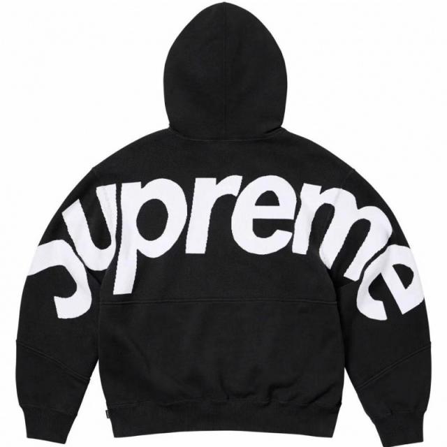 SUPREM* Big Logo Jacquard Hooded Sweatshirt