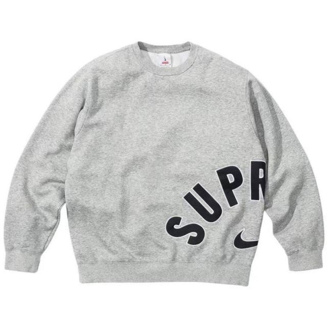 Suprem* x Nik* Arc Crewneck 'Gray'