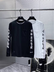 Chr0me Hearts Long-Sleeve Black White T-Shirt
