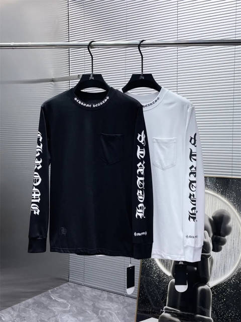 Chr0me Hearts Long-Sleeve Black White T-Shirt