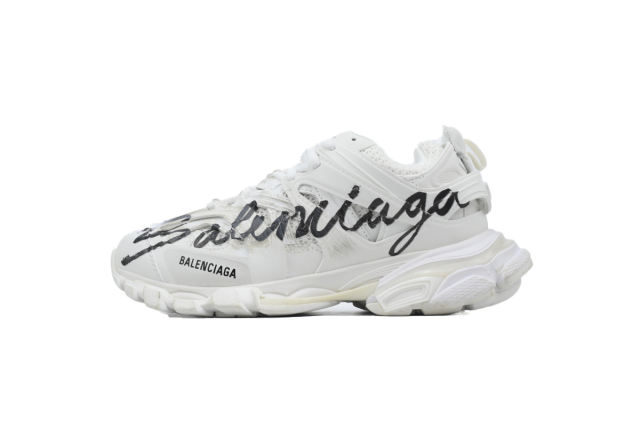 B Track.2 Signature Sneaker in White/black 542436 WTRHW 9010
