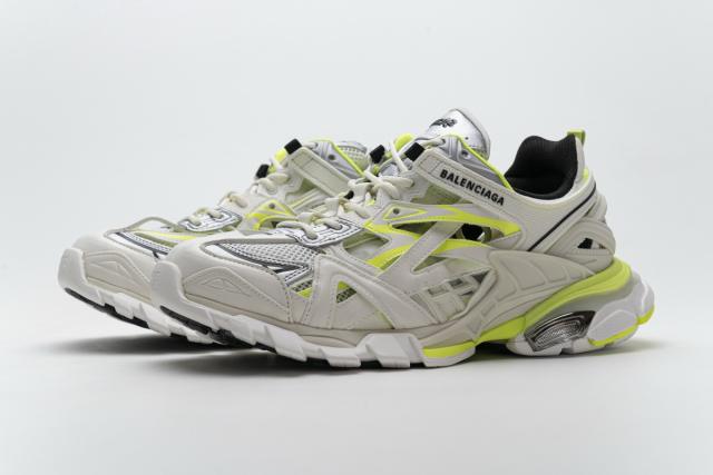 B Track.2 Sneaker White Fluo Yellow 568515 W2ON3 9073